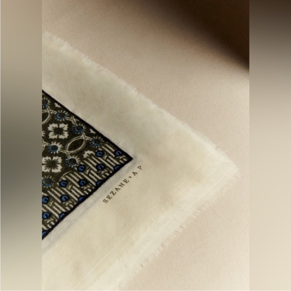 PIO SCARVE- SÉZANE X ANTOINETTE POISSON- Diomonte Print. Green. - Picture 5 of 8